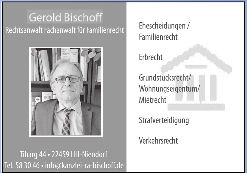 Gerold Bischoff Rechtsanwalt/Fachanwalt