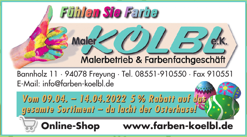 Maler Kölbl e.K. Malerbetrieb & Farbenfachgeschäft