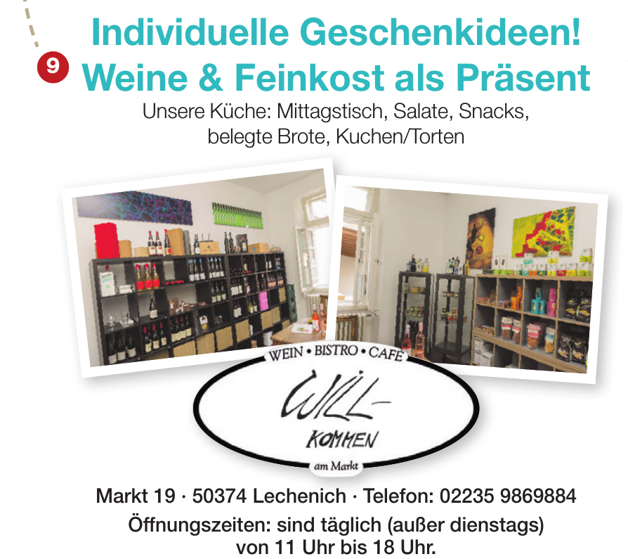 Will-Kommen Wein, Bistro, Cafe Will-Kommen Wein, Bistro, Cafe