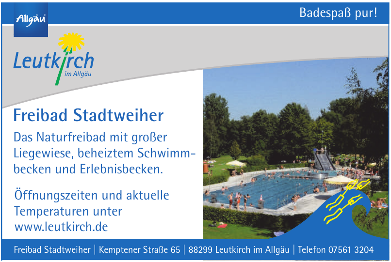 Freibad Stadtweiher Freibad Stadtweiher