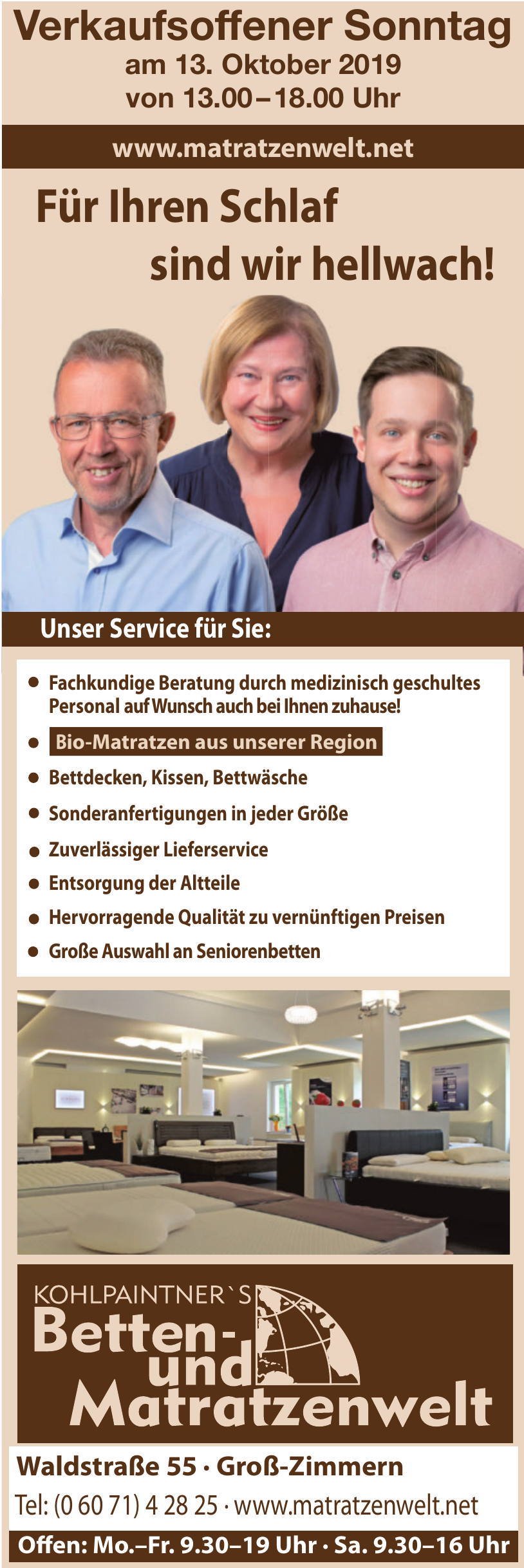 Kohlpaintner´s Betten- und Matratzenwelt Kohlpaintner´s Betten- und Matratzenwelt