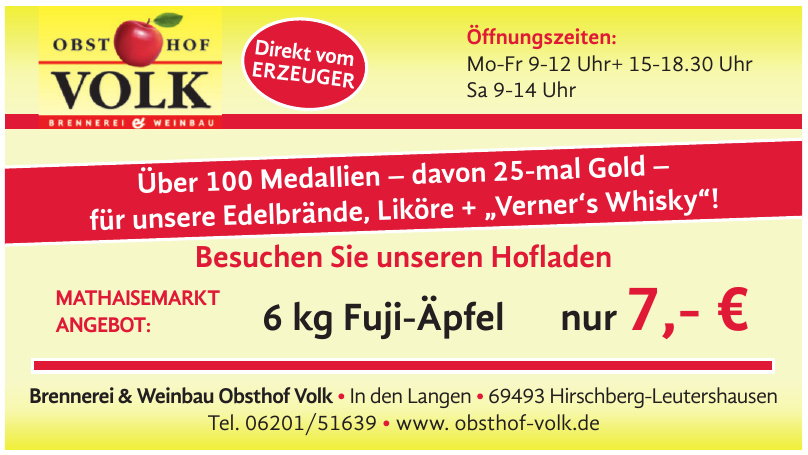 Brennerei & Weinbau Obsthof Volk Brennerei & Weinbau Obsthof Volk