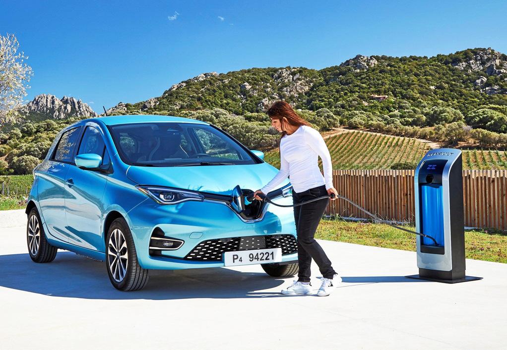 Sauber in die Zukunft: Der Renault Zoe tankt Strom. FOTO: HERSTELLER
