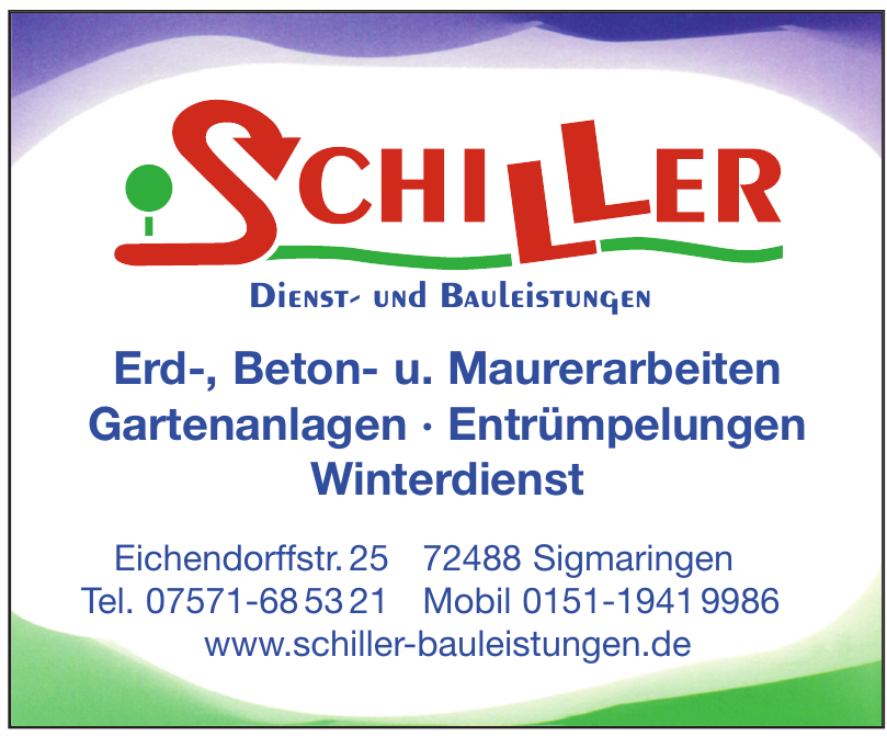 Schiller - Dienst- und Bauleistungen Schiller - Dienst- und Bauleistungen