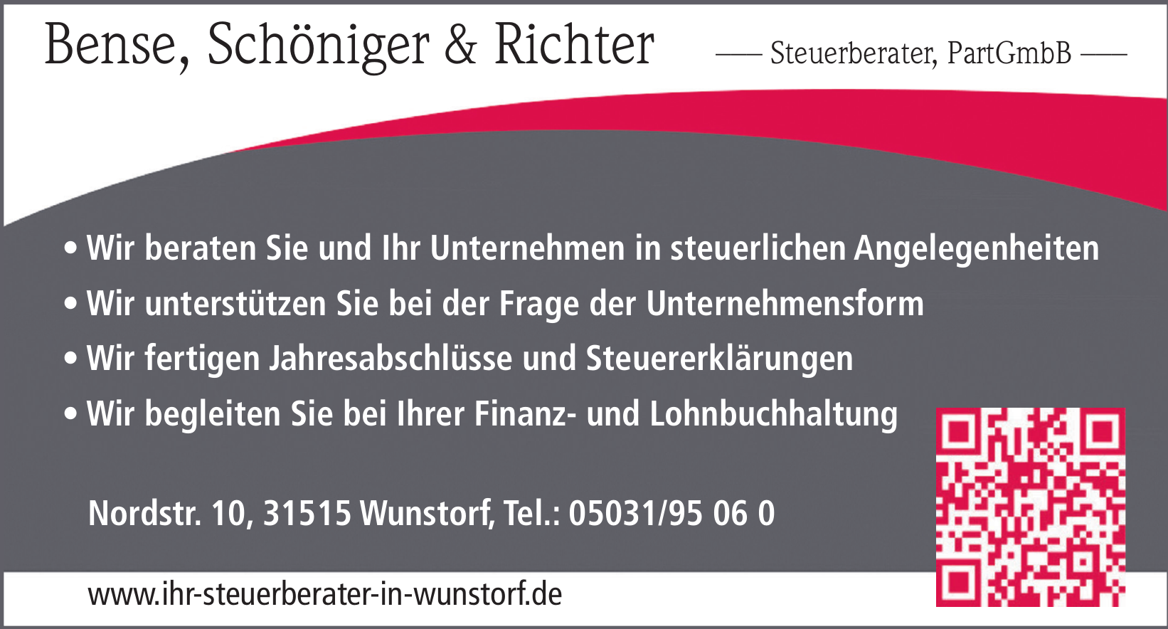 Bense, Schöniger & Richter, Steuerberater, PartGmbB Bense, Schöniger & Richter, Steuerberater, PartGmbB
