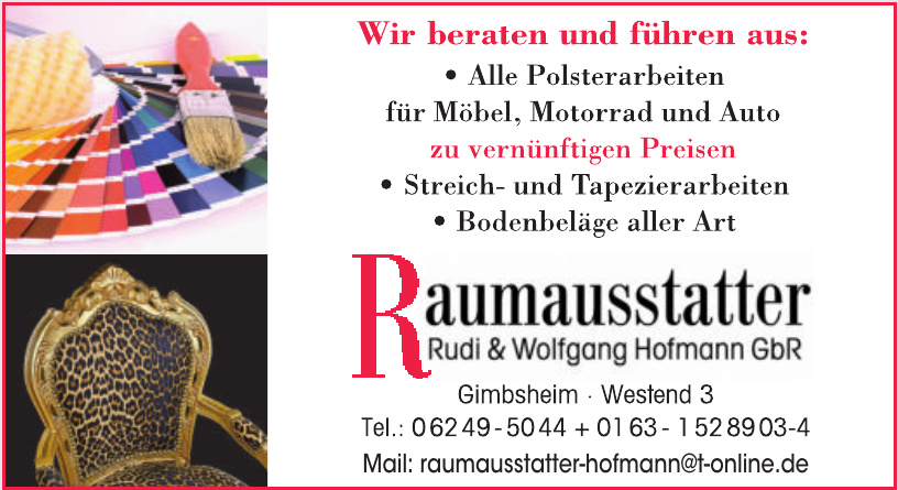 Raumausstatter Rudi & Wolfgang Hofmann GbR
