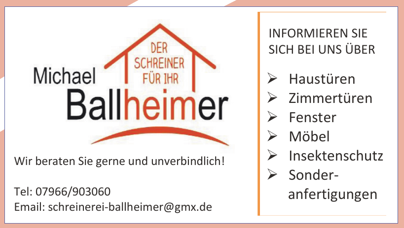 Michael Ballheimer - Zimmertüren Michael Ballheimer - Zimmertüren