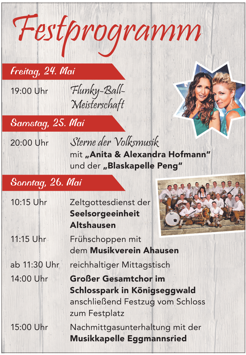 Festprogramm Festprogramm