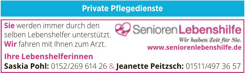 Senioren Lebenshilfe Senioren Lebenshilfe