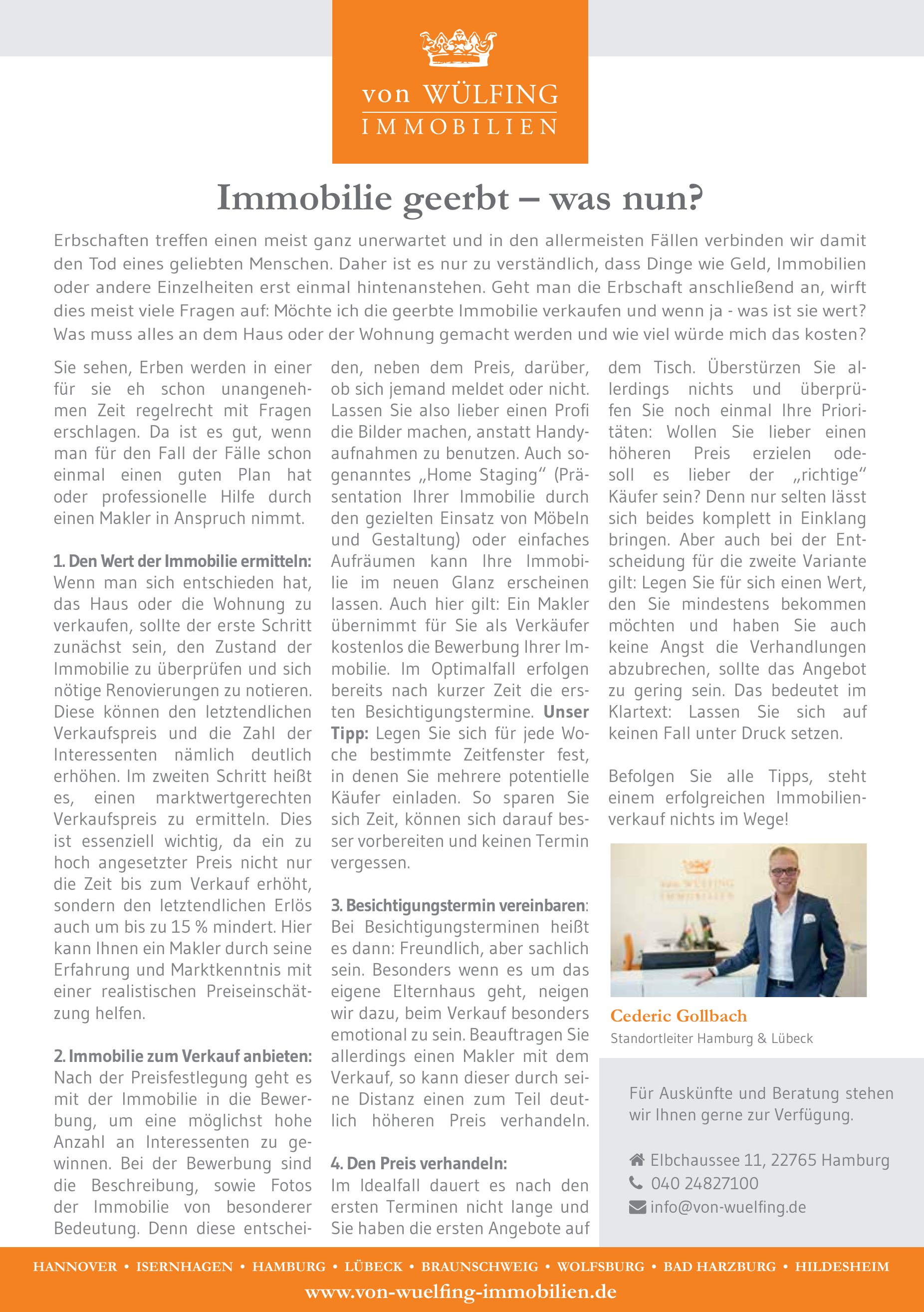 Volker von Wülfing Immobilien GmbH Volker von Wülfing Immobilien GmbH