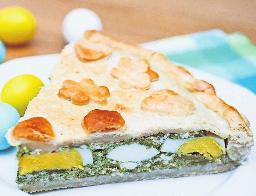 Mit Spinat und Eiern ist die Torta Pasqualina gefüllt, eine Spezialität aus der Ligurien. FOTO: SARATM - STOCK.ADOBE.COM Mit Spinat und Eiern ist die Torta Pasqualina gefüllt, eine Spezialität aus der Ligurien. FOTO: SARATM - STOCK.ADOBE.COM