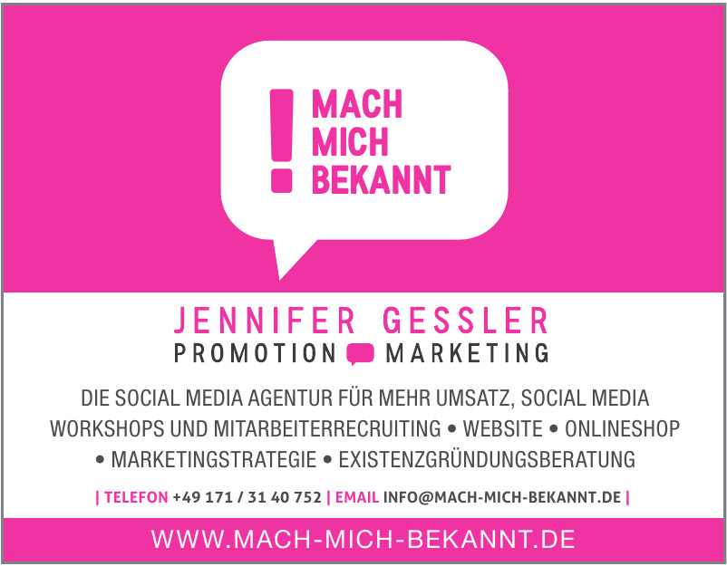 Mach mich bekannt Mach mich bekannt