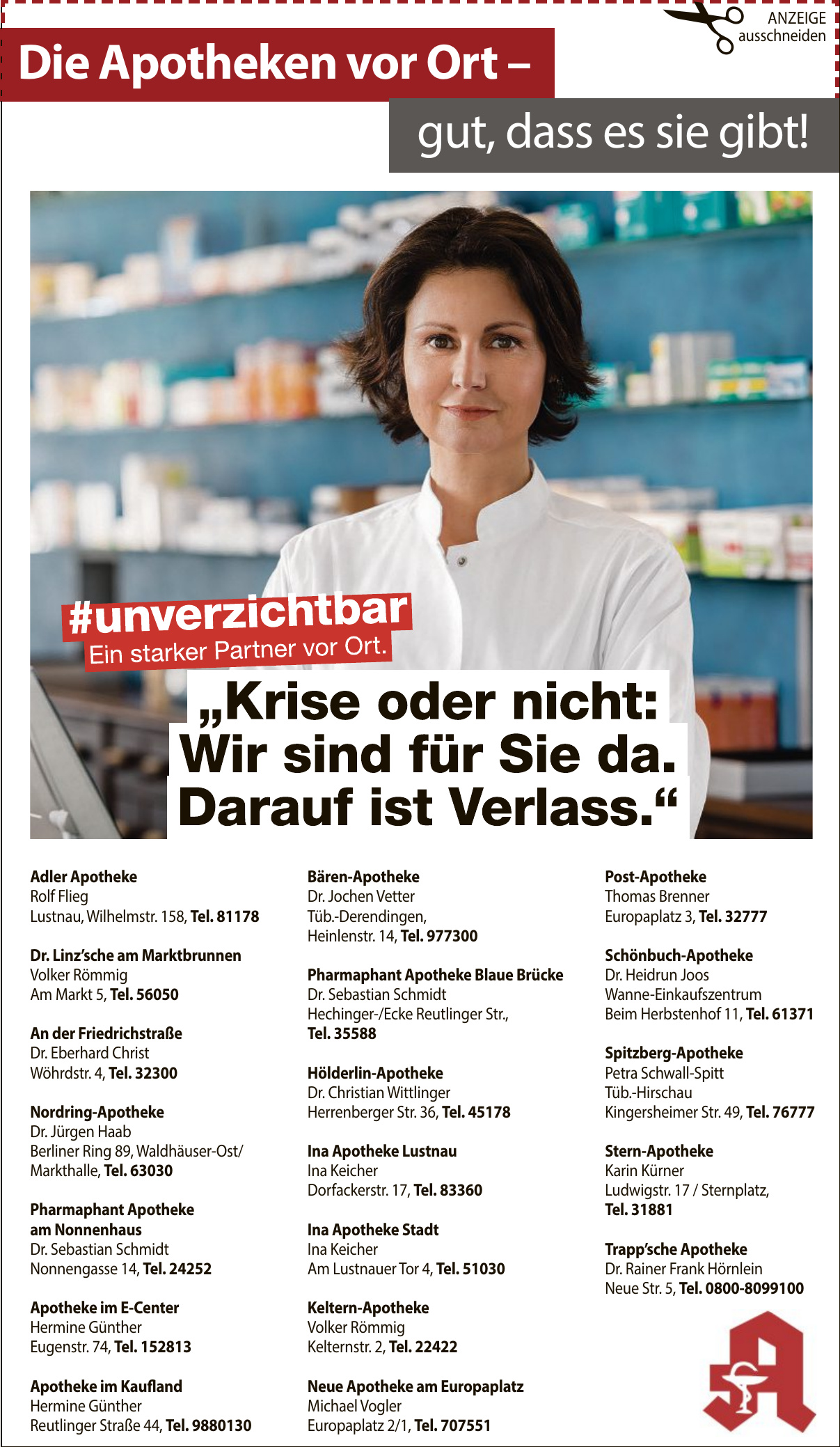 Die Apotheken vor Ort Die Apotheken vor Ort
