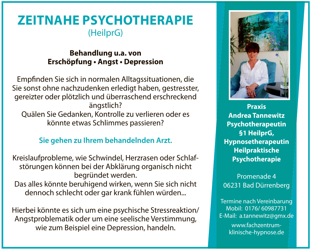 Fachzentrum klinische Hypnose-Praxis Andrea Tannewitz