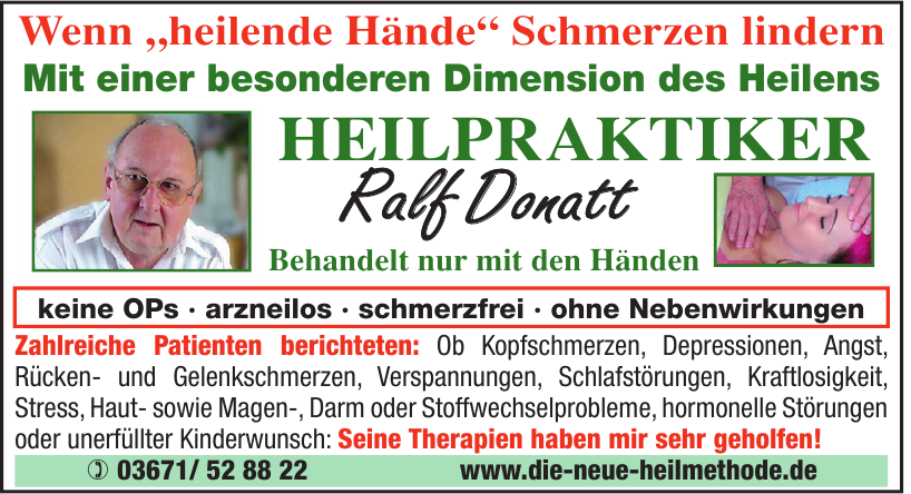 Heilpraktiker Ralf Donatt Heilpraktiker Ralf Donatt