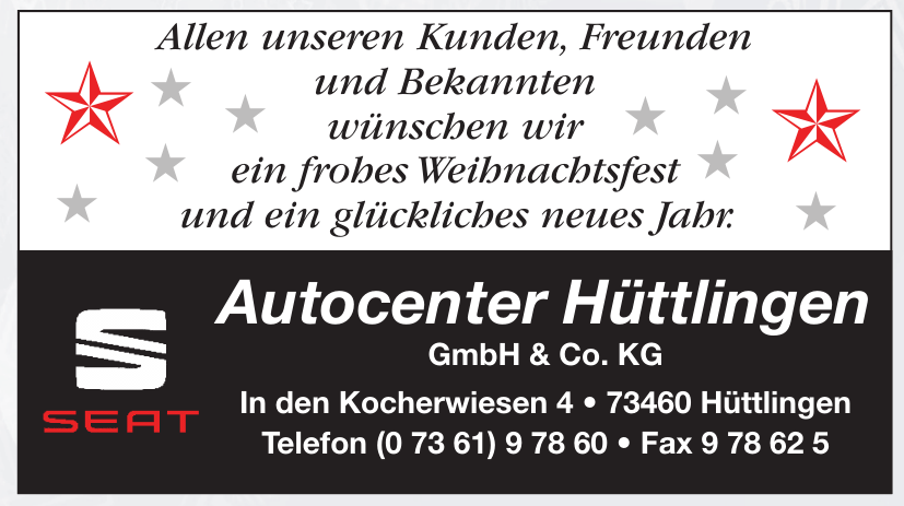 Autocenter Hüttlingen GmbH & Co. KG Autocenter Hüttlingen GmbH & Co. KG