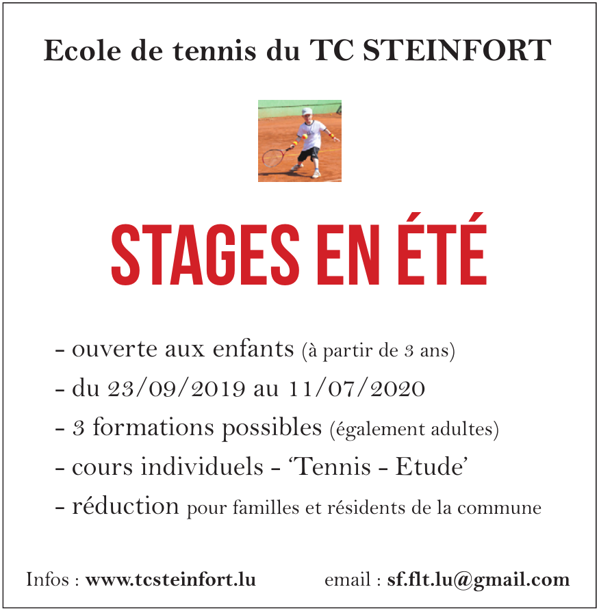 Ecole de tennis du TC STEINFORT