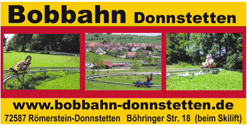 Bobbahn Donnstetten Bobbahn Donnstetten