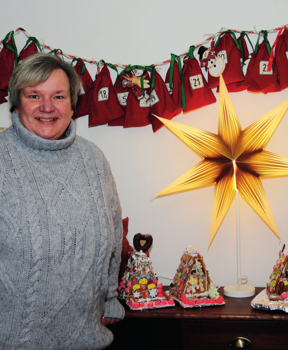 Ein 144-teiliger Adventskalender, drei Knusperhäuschen, eine Kinderdorfmutter: Anke Mortschin weiß, wie Weihnachten geht