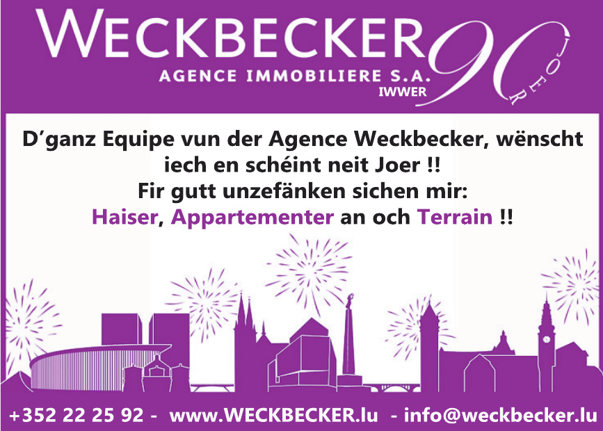 Weckbecker Agence Immobiliere S.A. Weckbecker Agence Immobiliere S.A.