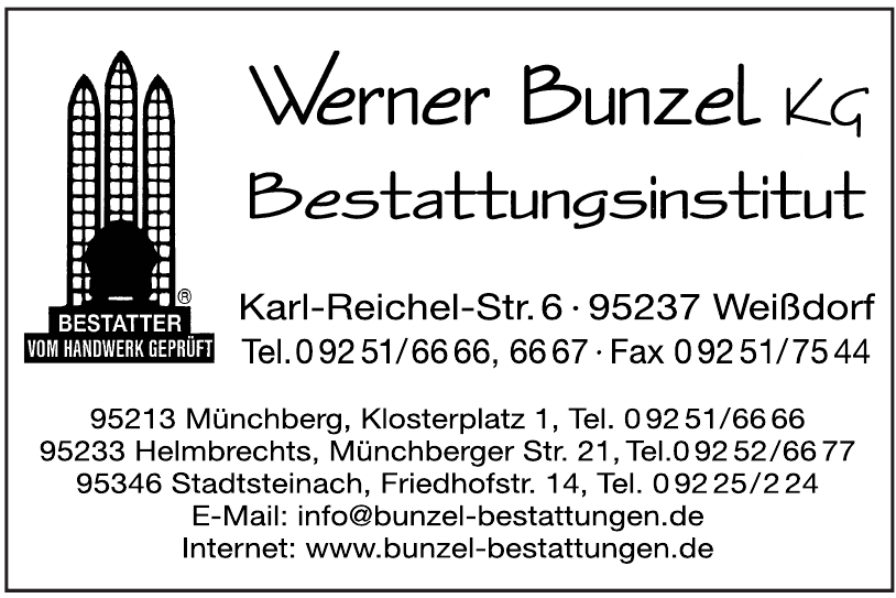 Bestattungen Werner Bunzel KG Bestattungen Werner Bunzel KG