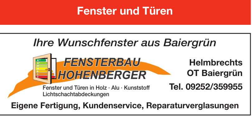 Fensterbau Hohenberger Fensterbau Hohenberger