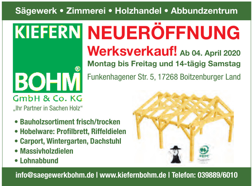 Kiefern Bohm GmbH & Co. KG