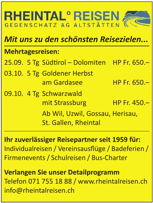 Rheintal Reisen