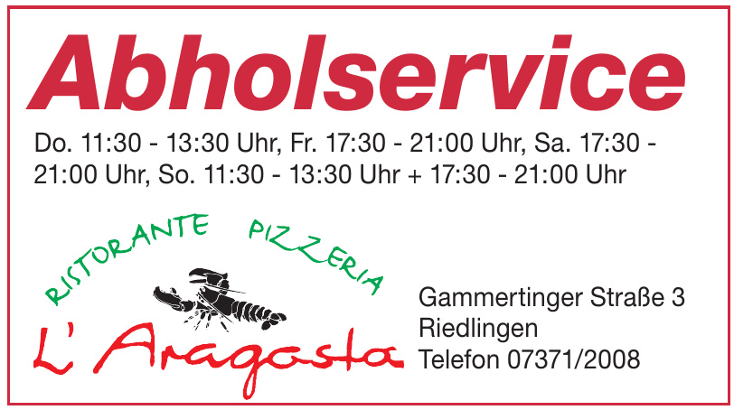 L´Aragosta Pizzeria L´Aragosta Pizzeria