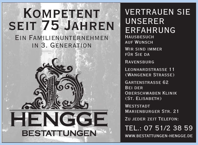Bestattungen Hengge Bestattungen Hengge