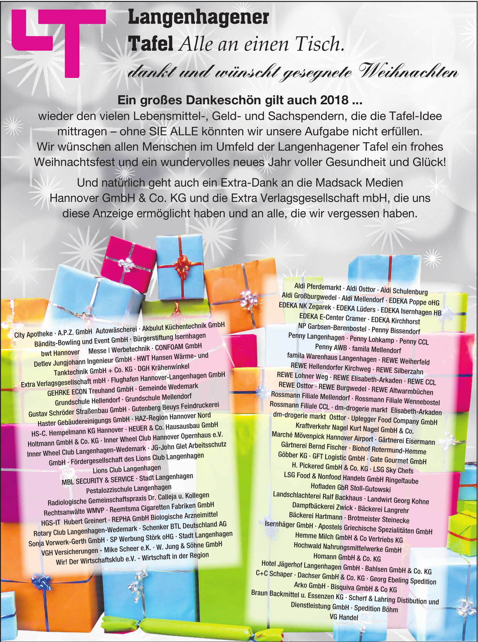 LT Langenhagener Tafel LT Langenhagener Tafel