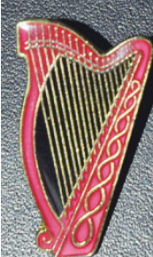 Der Festival-Pin: die keltische Harfe