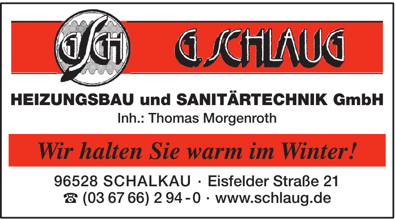 G. Schlaug Heizungsbau und Sanitärtechnik GmbH G. Schlaug Heizungsbau und Sanitärtechnik GmbH