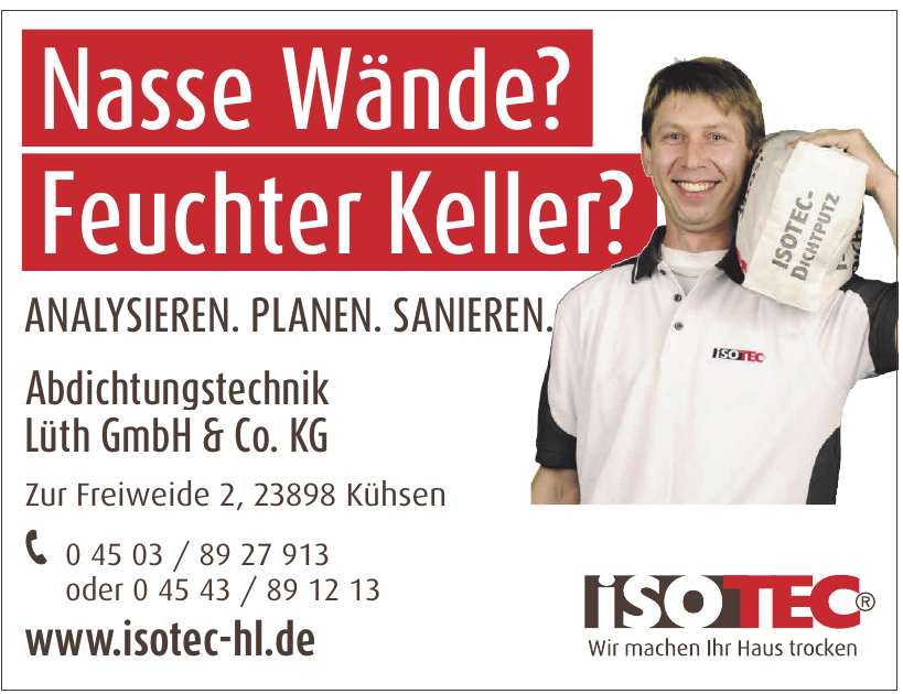 Abdichtungstechnik Lüth GmbH & Co. KG Abdichtungstechnik Lüth GmbH & Co. KG