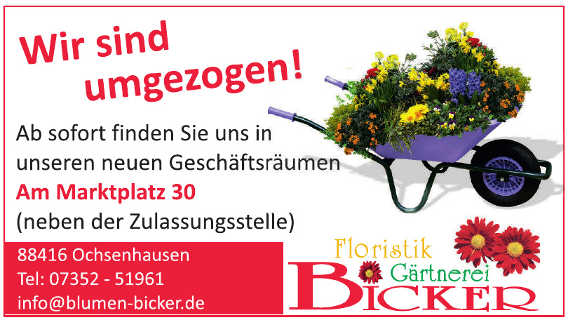 Floristik Gärtnerei Bicker Floristik Gärtnerei Bicker