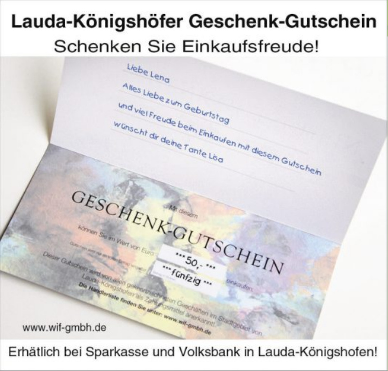 Lauda-Königshöfer Geschenk-Gutschein
