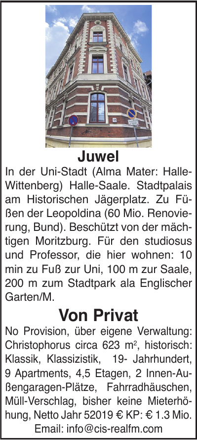 Juwel - In der Uni-Stadt Halle-Saale
