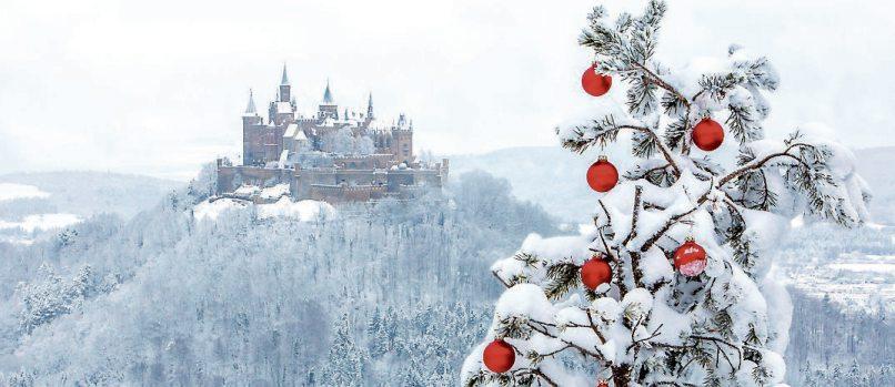 Königlicher Winterzauber gibt es auf der Burg Hohenzollern.