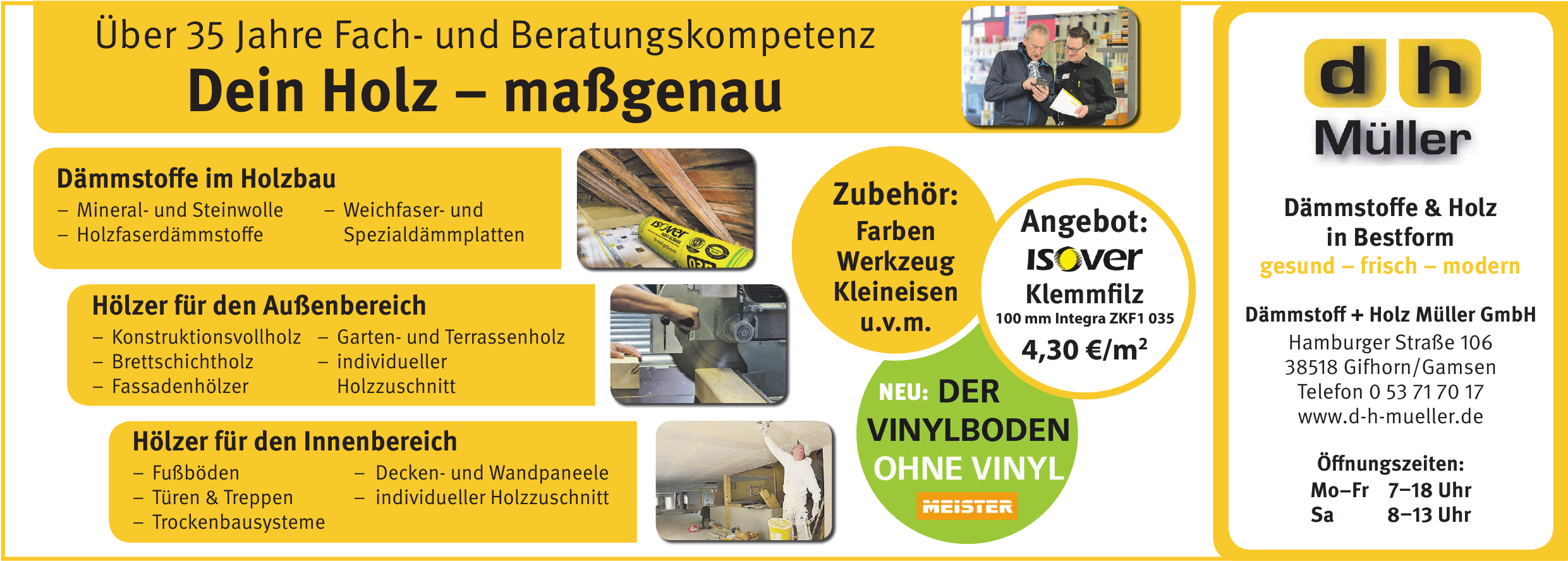 Dämmstoff + Holz Müller GmbH Dämmstoff + Holz Müller GmbH