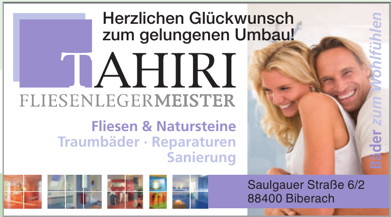 Tahiri Fliesenlegermeister Tahiri Fliesenlegermeister
