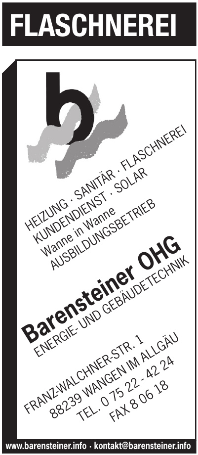 Barensteiner Energie- und Gebäudetechnik Barensteiner Energie- und Gebäudetechnik