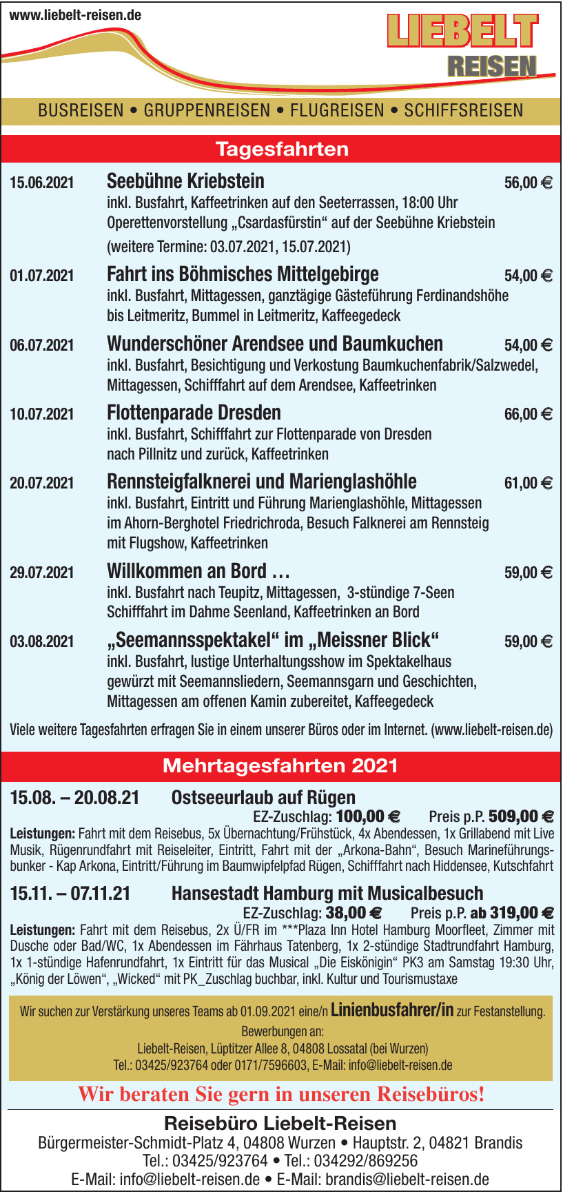 Reisebüro Liebelt-Reisen Reisebüro Liebelt-Reisen