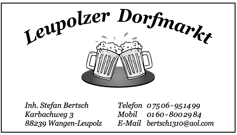 Leupolzer Dorfmarkt Leupolzer Dorfmarkt