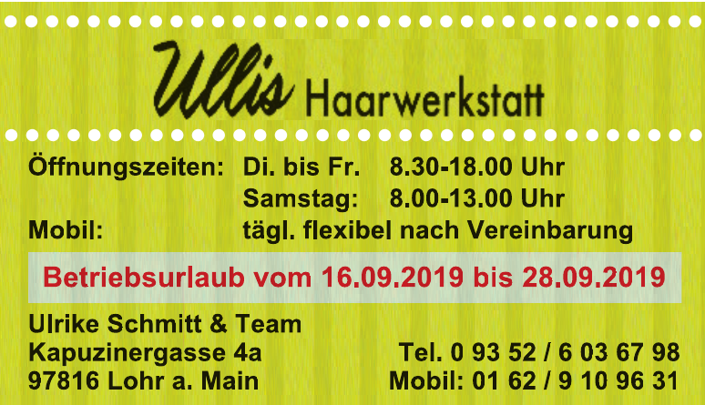Ullis Haarwerkstatt Ullis Haarwerkstatt