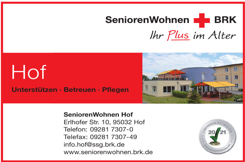 SeniorenWohnen Hof SeniorenWohnen Hof