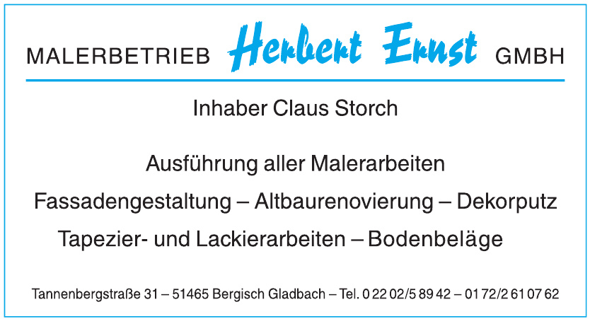 Malerbetrieb Herbert Ernst GmbH
