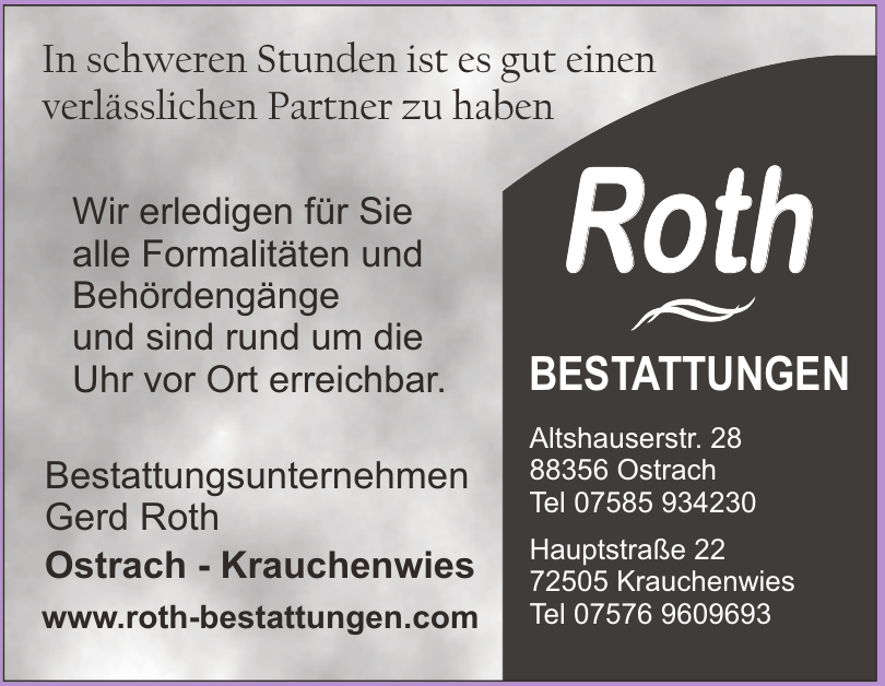 Roth Bestattungen Roth Bestattungen