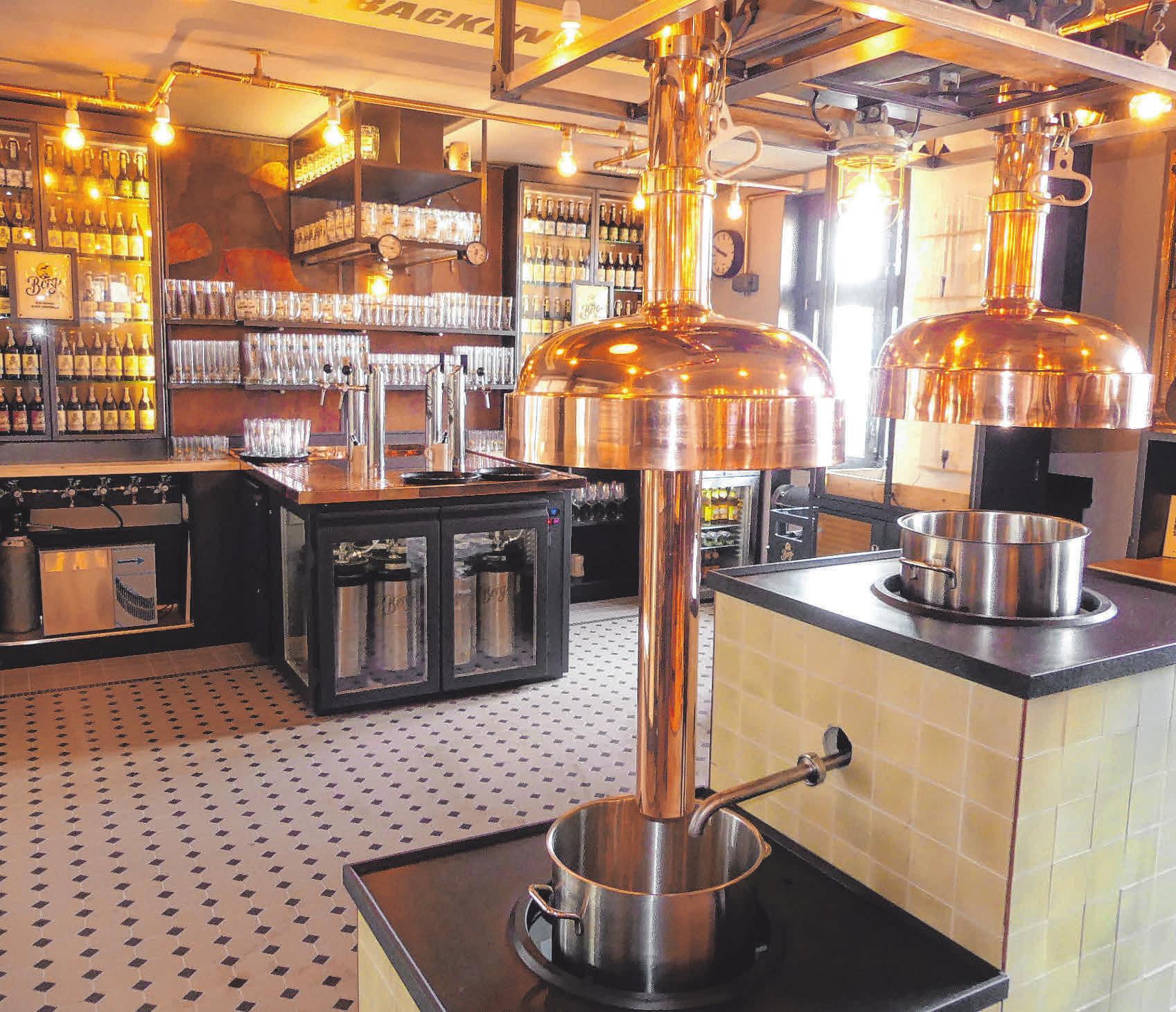 Im „Mini-Sudhaus“ wird Bier gebraut. Im „Mini-Sudhaus“ wird Bier gebraut.