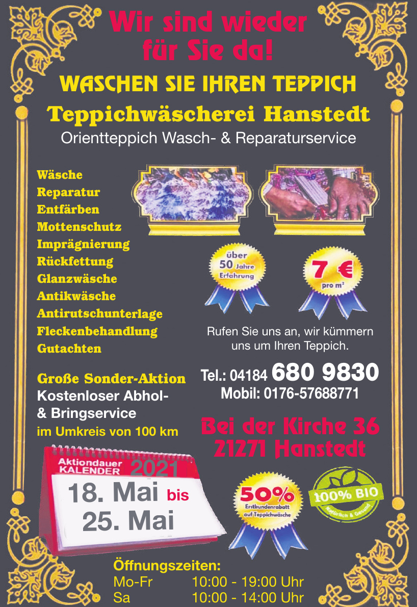Teppichwäscherei Hanstedt Teppichwäscherei Hanstedt