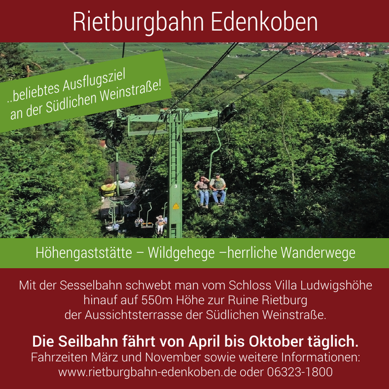 Rietburgbahn Edenkoben Rietburgbahn Edenkoben